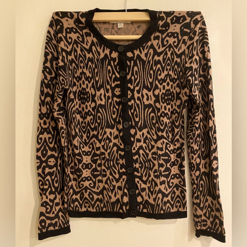 Carolyn Taylor cardigan tribal vibe size smalll
